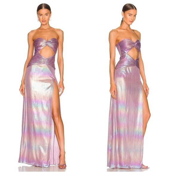 RETROFETE Soleil Dress In Lilac Aurora - Picture 1 of 6